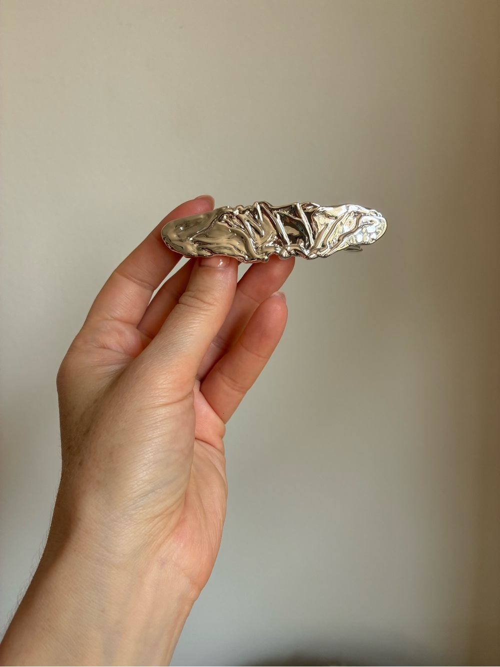 Wolf Circus Frida large sterling silver barrette
